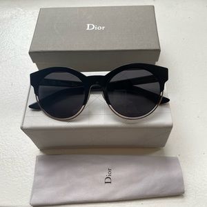 Dior black and gold sunglasses
